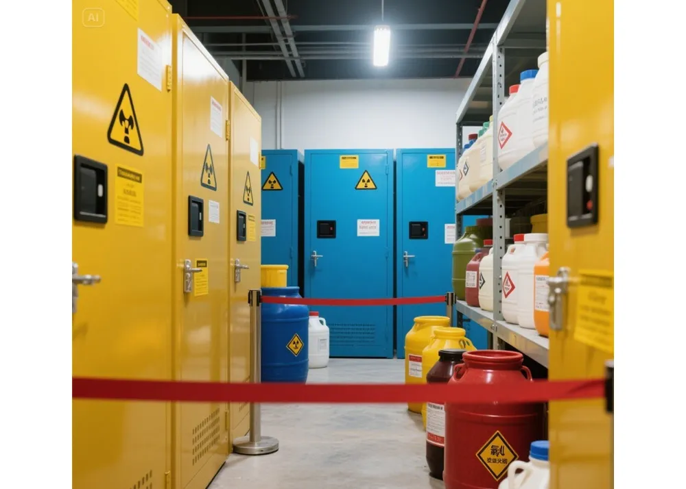 Χημική ασφάλεια: Πρόληψη κινδύνων στο χώρο εργασίας σας μέσω πρακτικών ασφαλούς αποθήκευσης