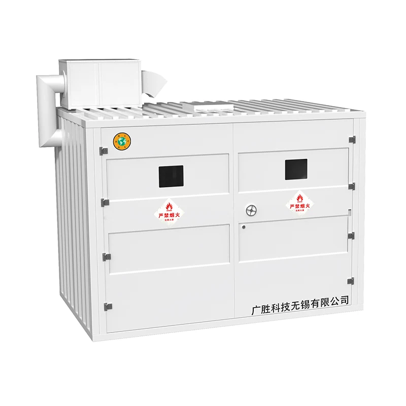 Αποθήκη εμπορευματοκιβωτίων υπαίθριας αντιεκρηκτικής προστασίας τύπου ραφιών